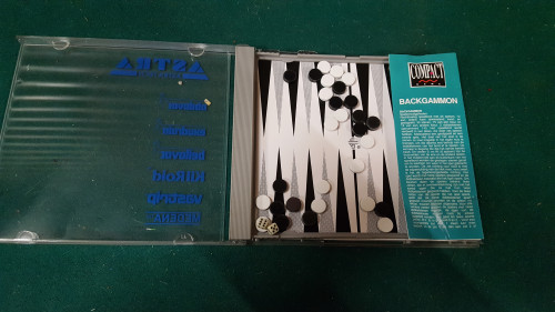 blackgammon spel, in cd hoes