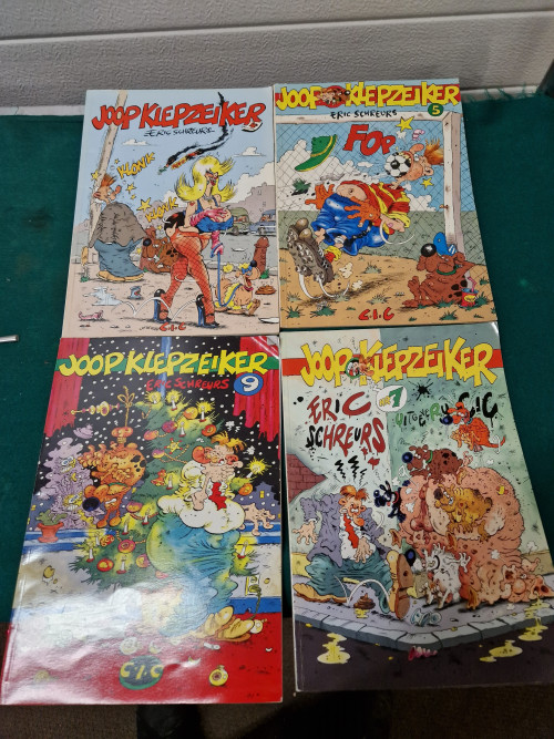 stripboeken joop klepzeiker, nr, 4-5-7-9