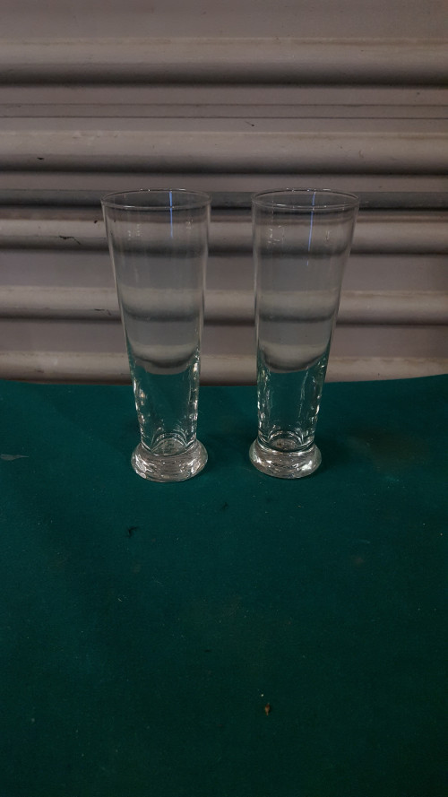 vaasjes van glas 2 stuks
