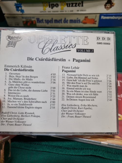 cd operette classics oscar strauss franz lehar