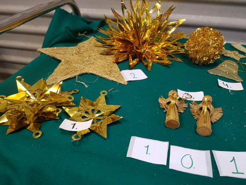 101 ]kerst decoratie goud kleurig
