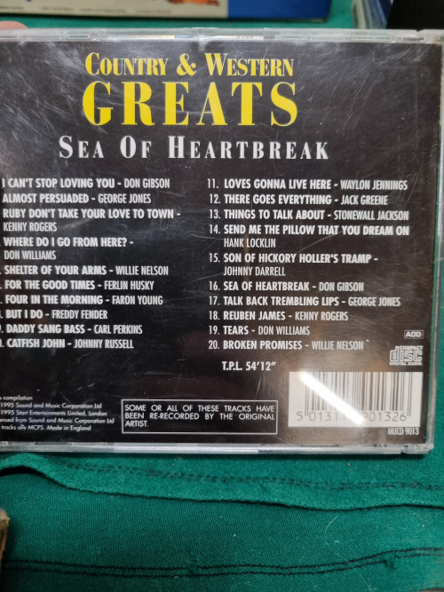 cd country and western greats sea of heartbreak