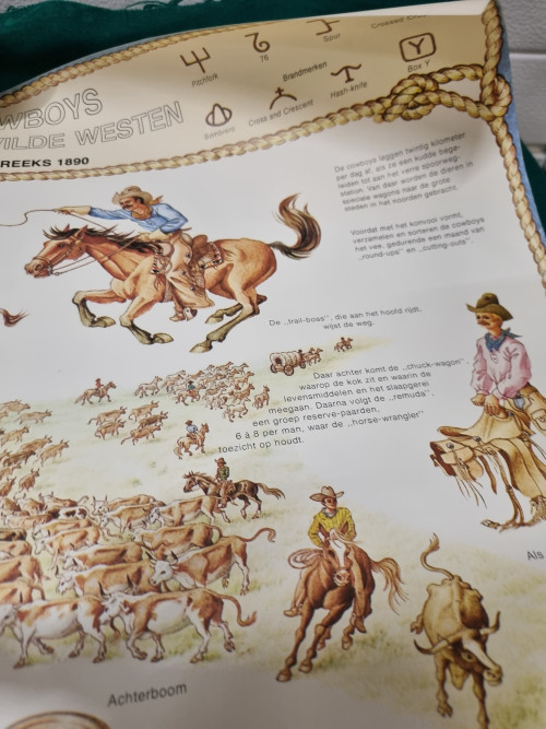 Poster cowboy uit het wilde westen 1890