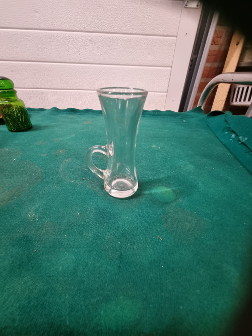 vetreria glaasje met handvat glas vintage