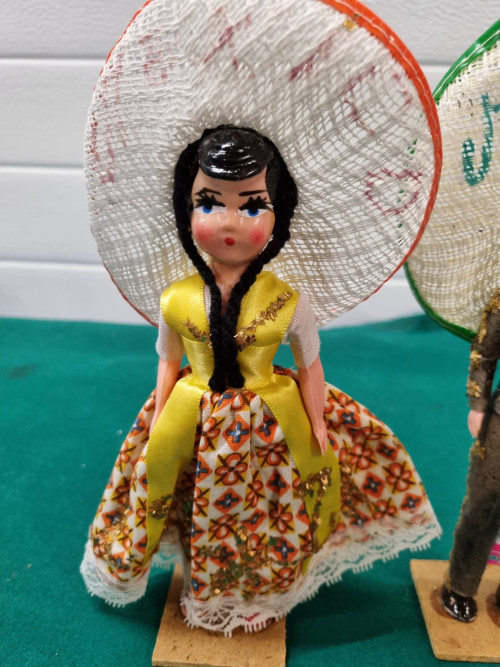 -	Stel mexico poppen vintage jaren 60