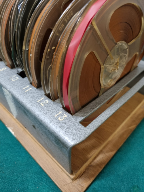 geluidsbanden houder metaal vintage