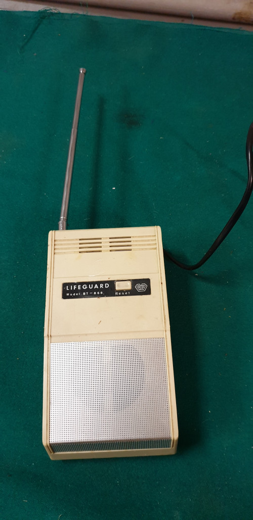 Life guard radio control emergency alarm vintage