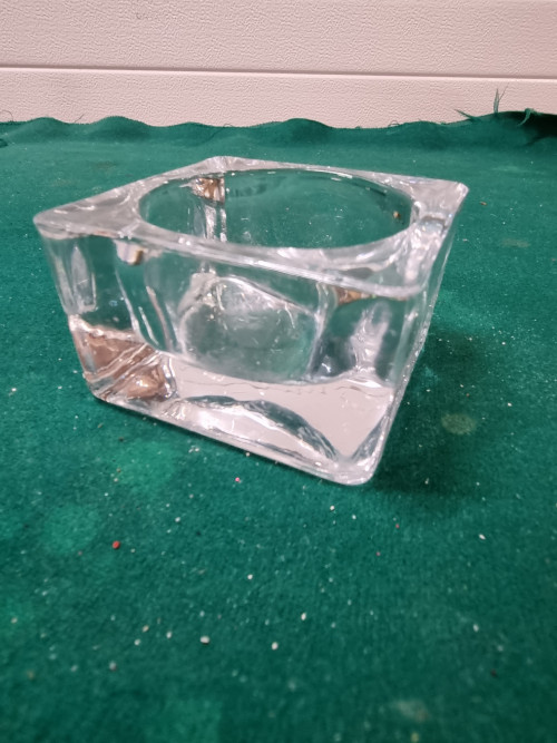waxinehouder glas kristal