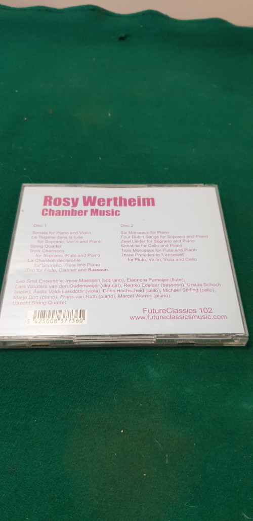 -	cd, dubbelcd, rosy wertheim chamber music