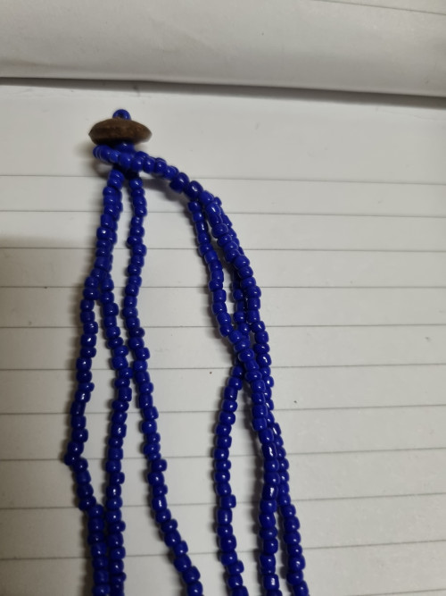 halsketting blauw met hanger
