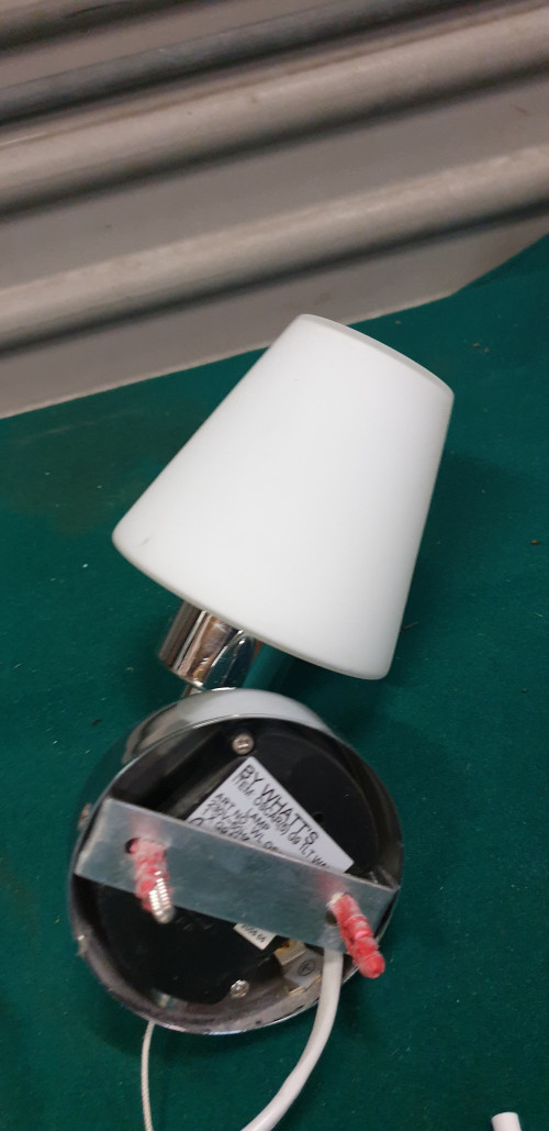 wandlamp wit met chroom
