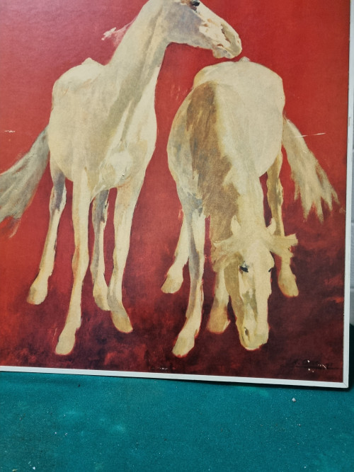 schilderij prent white horses ricardo arenys