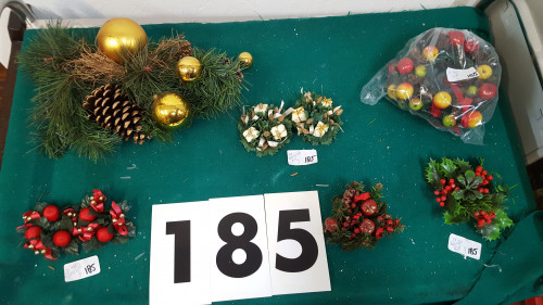 185 kerst decoratie en kaarsringen