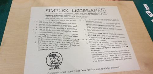 leesplankje simplex vintage no 223