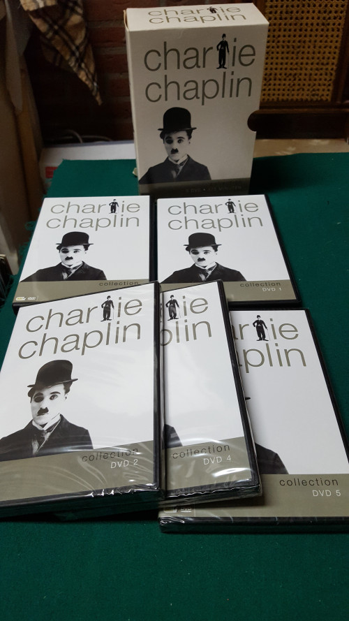 dvd charly chaplin 5 stuks