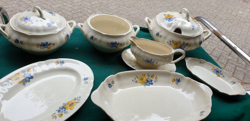servies 39 delig antiek socite ceramique 1863- 1958