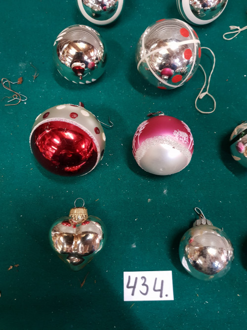 434 ], kerstboom hangers retro zilver
