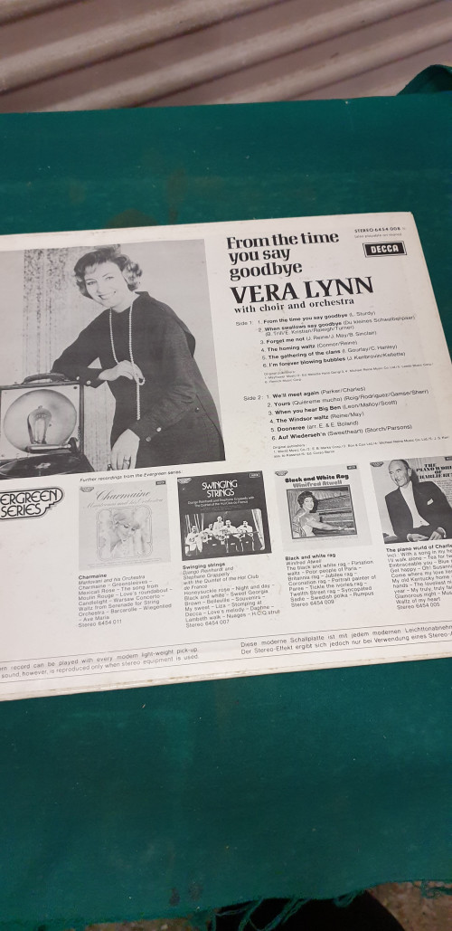 lp from the time you say goodbye, vera lynn