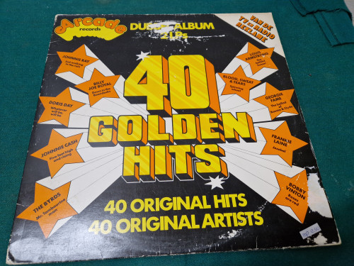 Dubbel lp 40 golden hits uit de jaren 50 en 60
