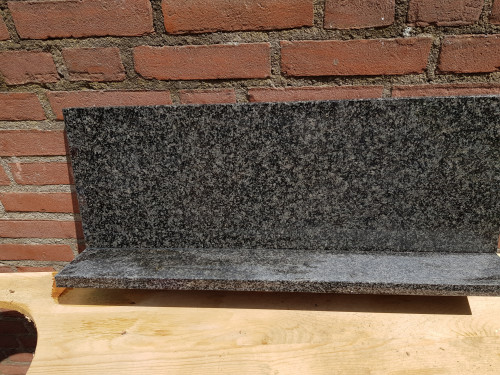 granieten plancet vintage, zwart graniet