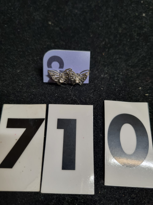 oorbellen vlinder met strass [710]