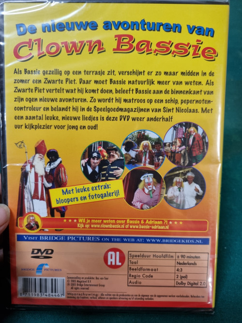 dvd clown bassie nieuw