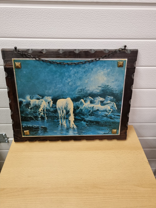 Schilderij prent paarden alfredo palmero ’60