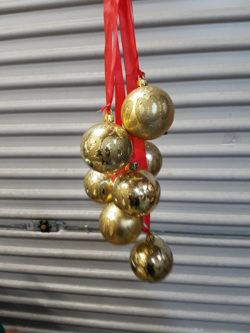 decoratie hanger gouden ballen