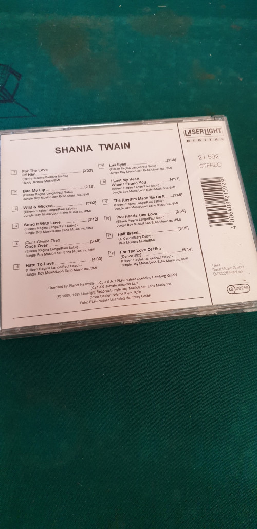 cd shania turain, for the love of him