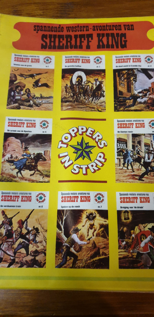 stripboeken sheriff king 1975