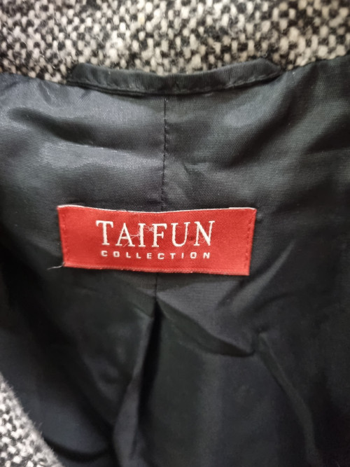 damesjas jacket taifun collection grijs wit