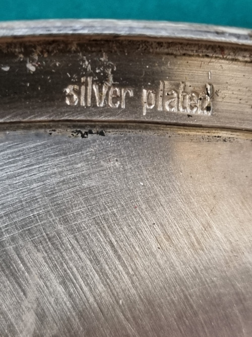 Dienblad verzilverd vintage silver plated