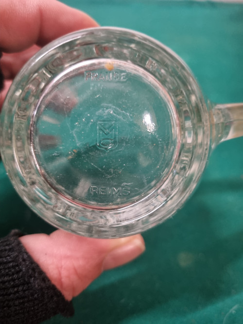 bierpullen glas frans priems vintage