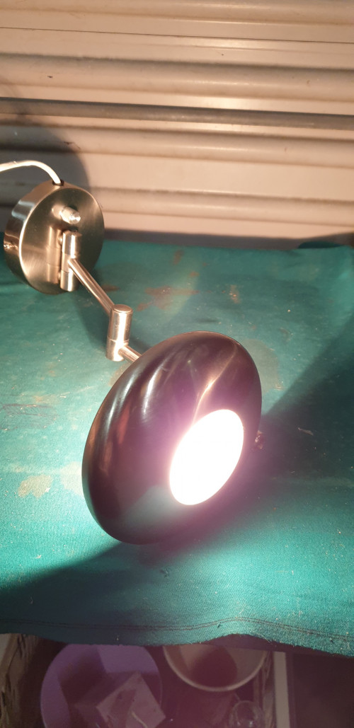 wandlamp vintage rvs verstelbaar
