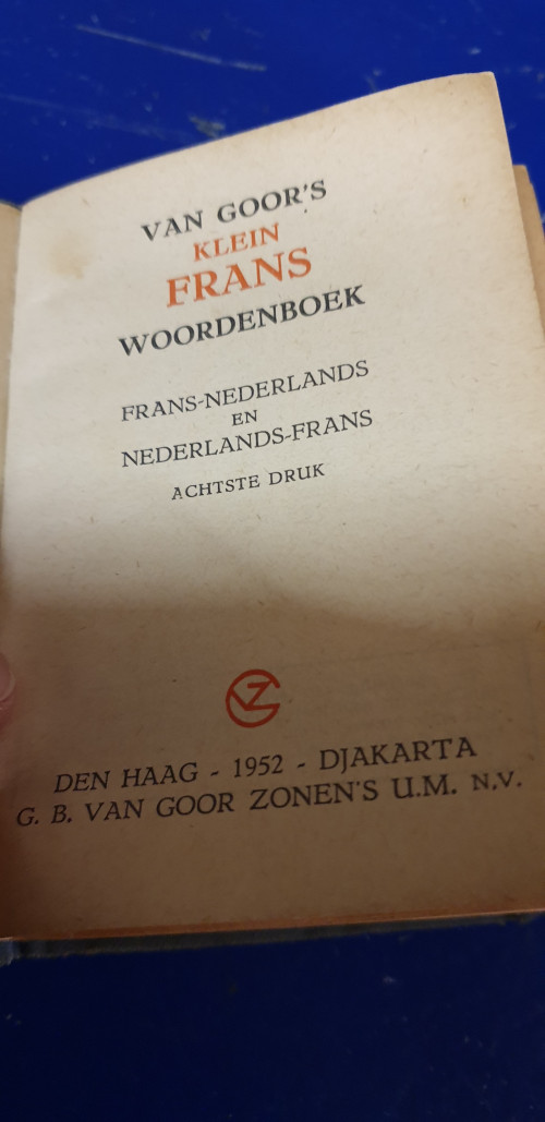 woordenboek klein frans 1952