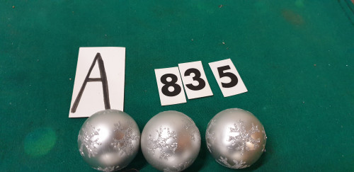 kerstballen zilver kunststof 9 stuks [A835]