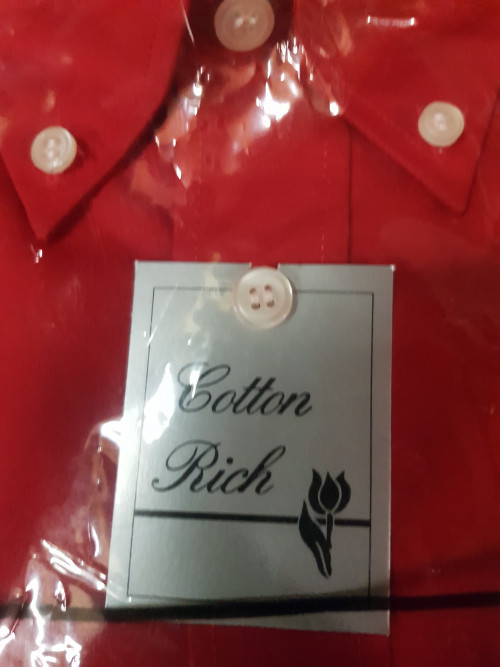 heren blouse cotton rich maat 45 / 46