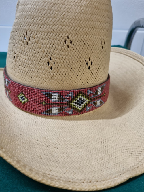 cowboy hoed artel 6 ¾ / 54 vintage strohoed