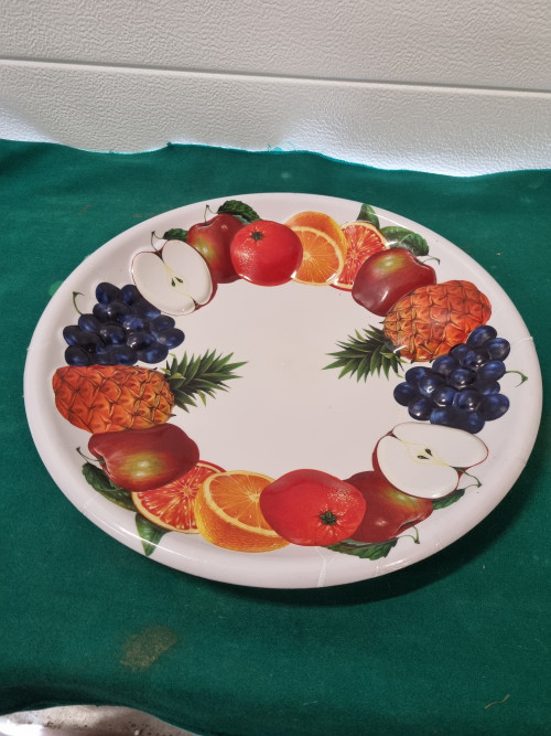 Fruitschaal met afbeeldingen fruit kunststof