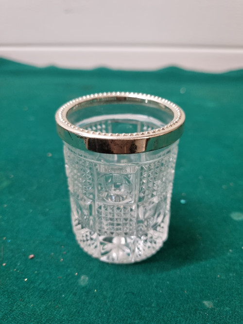 Lepelvaasje vintage kristal glas