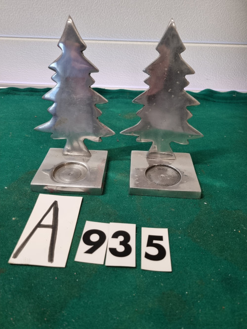 waxcinehouders aluminium kerstboom[a935]