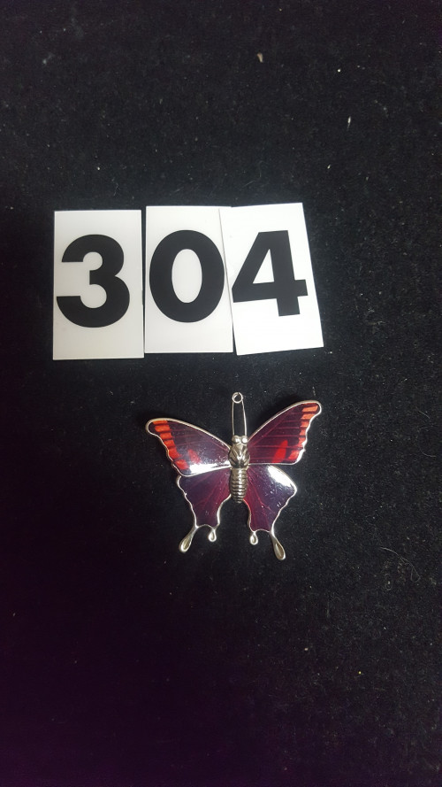 s 304 broche, kunststof, vlinder