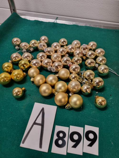 kerstballen mini goud kleurig verschillende [a899]