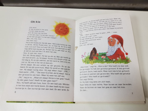 kinderboek ,  okkie en de rups