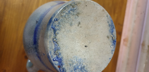 keulse schenker blauw grijs aardewerk