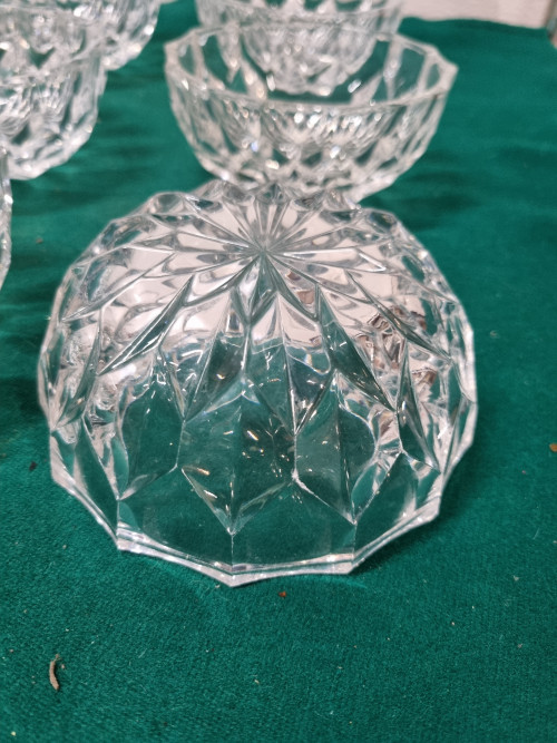 Schaaltjes kristal glas 6 stuks