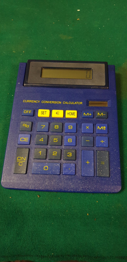 rekenmachine calculator blauw