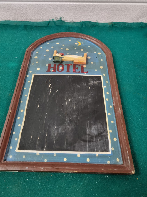 Krijtbord hotel vintage