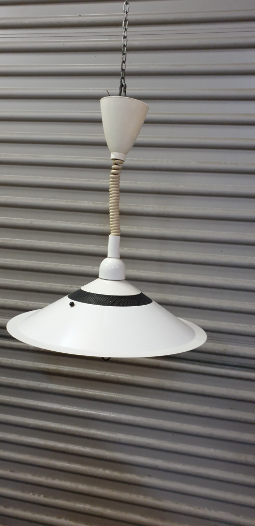 hanglamp wit retro van metaal