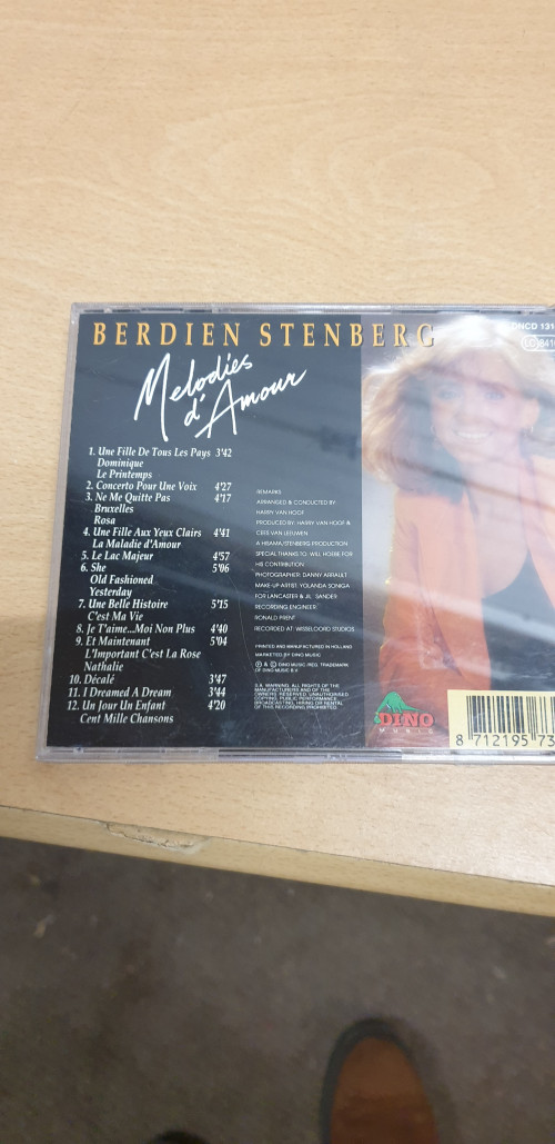 cd Berdien Stenberg Melodies d'Amour